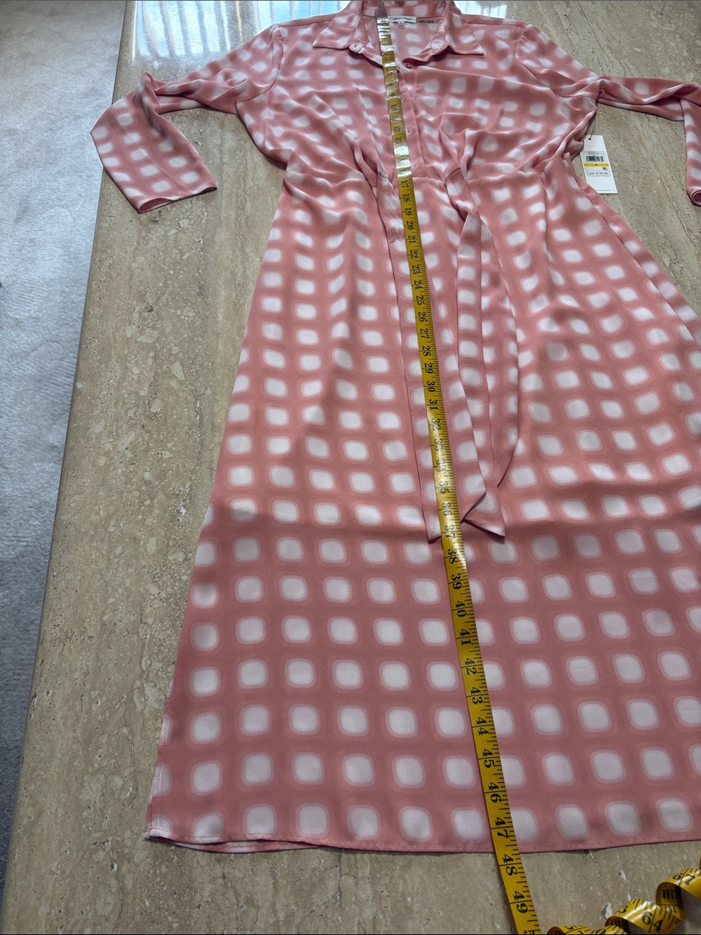 NWT Pale Pink and White Maxi Dress - Picture 8 of 12
